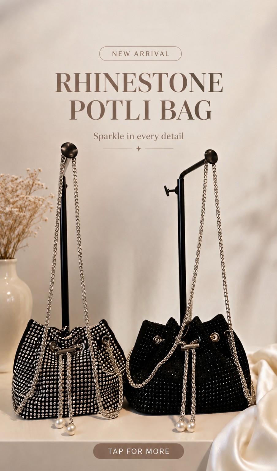 Rhinestone Potli Bag New Arrival