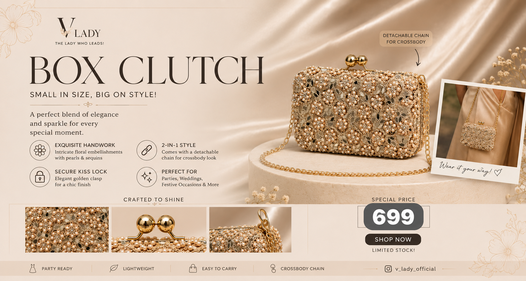 V Lady Premium Box Clutch Collection